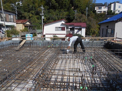 熱海市の注文住宅　和モダンスタイルなリゾート風に寛ぐ家【I様･E様邸】基礎工事