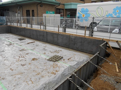 茅ヶ崎市の注文住宅　漆喰の家【S様邸】基礎工事