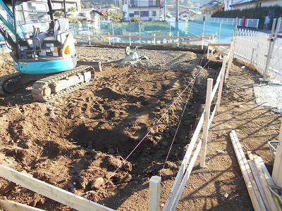 山北町の注文住宅　自然素材の家【S様邸】基礎工事