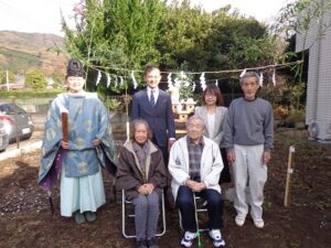 秦野市　平屋建て　地鎮祭