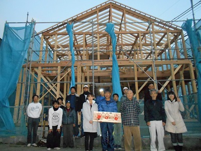 山北町の注文住宅　自然素材の家【S様邸】祝 上棟式