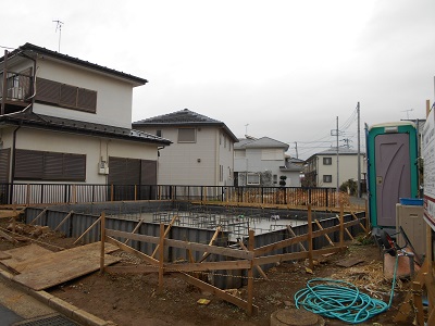 茅ヶ崎市の注文住宅　漆喰の家【K様邸】基礎工事