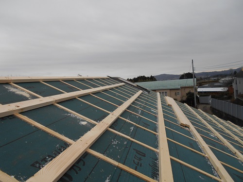 秦野市の注文住宅　自然素材の家【K様邸】屋根工事