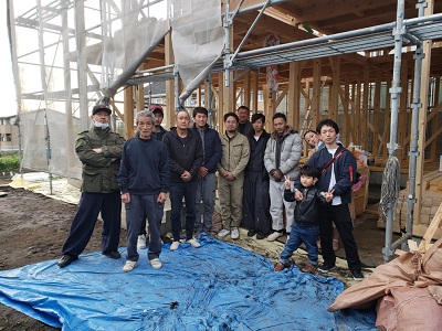 相模原市の注文住宅　天然素材の家【I様邸】祝 上棟式