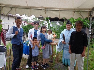 大和市の注文住宅　自然素材１００％の無添加住宅【M様邸】祝 地鎮祭