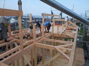 秦野 注文住宅 上棟