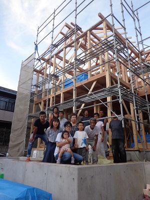 大和市の注文住宅　自然素材１００％の無添加住宅【M様邸】祝 上棟式