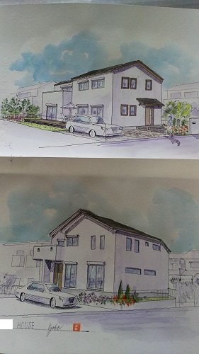 手作りのパース