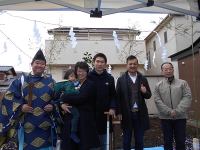 大和市の注文住宅　セミオーダーの家【K様邸】祝 地鎮祭