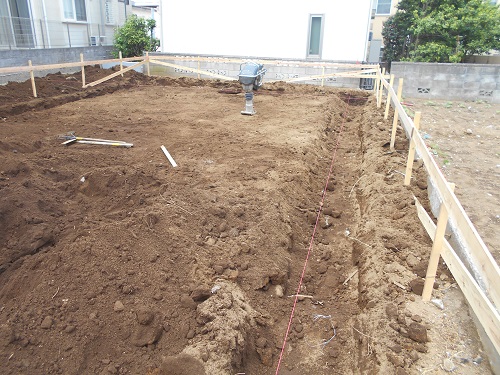 横浜市の注文住宅　全館空調の家【K様邸】基礎工事
