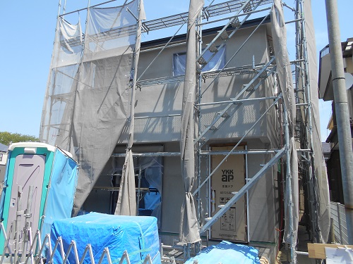 大和市のセミオーダーの家【K様邸】左官工事