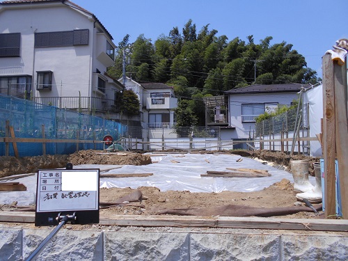 横浜市の注文住宅　長期優良住宅【W様邸】基礎工事