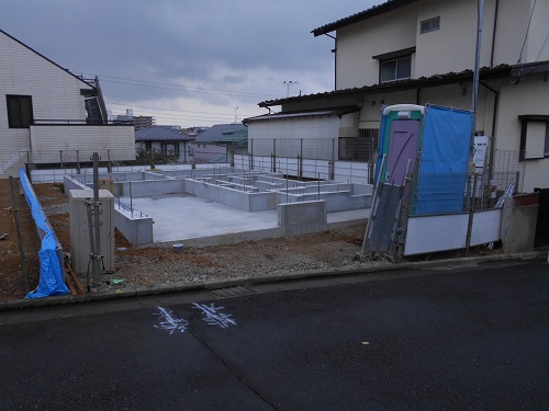 川崎市の注文住宅　長期優良住宅【N様邸】基礎工事
