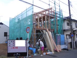 川崎 注文住宅 上棟