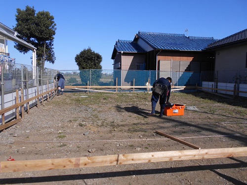 平塚市の注文住宅　ZEH住宅【S様邸】基礎工事