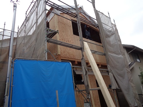 東京都品川区の注文住宅　耐震等級3の無添加住宅【N様邸】大工工事