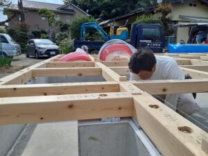 伊勢原　注文住宅　上棟