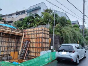 葉山　注文住宅　宅地造成