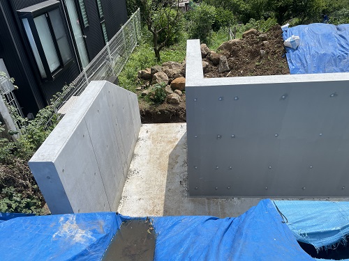 熱海　注文住宅　造成