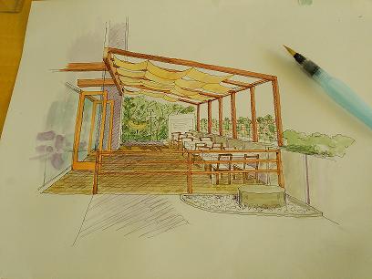 本社屋ガーデンテラスのイメージパース完成