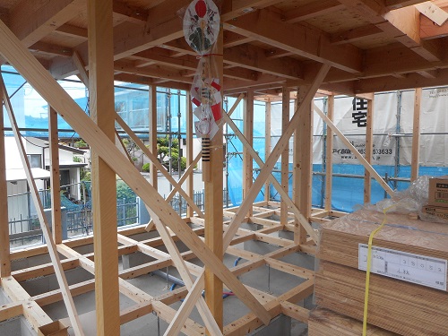 海老名市の注文住宅　ウール断熱採用の家【K様邸】祝 上棟式