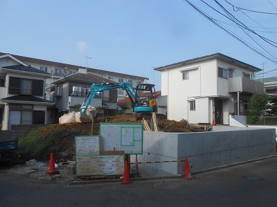 藤沢市の注文住宅　シームレス構造の家【H様邸】造成工事