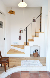 小田原市・注文住宅実例　古民家の古材を利用したフレンチテイストの家