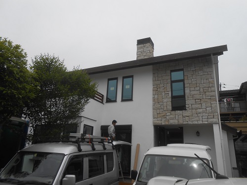 秦野市の注文住宅【N様邸】漆喰と天然石の家　仕上工事