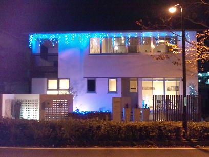 展示場のXmasイルミネーション