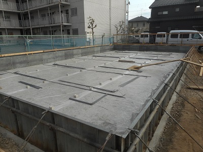 小田原市の注文住宅　自然素材の賃貸住宅【K様邸】基礎工事