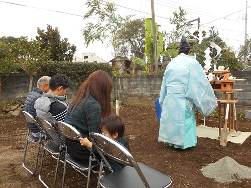 座間市の注文住宅　MOKOE採用の家【S様邸】祝 地鎮祭