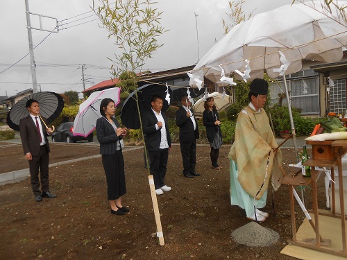 秦野市の注文住宅　羊毛断熱材採用の家【T様邸】祝 地鎮祭