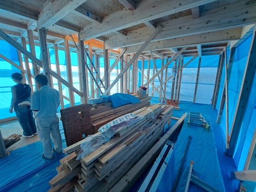 秦野　注文住宅　上棟