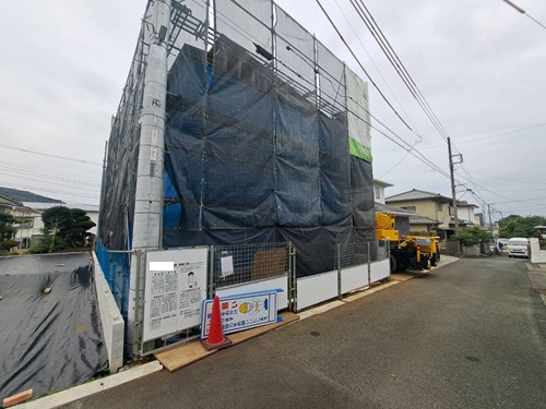 秦野市の注文住宅　純木造ビルから生まれたAQダイナミック構法 ZEHの家【T様邸】祝上棟式