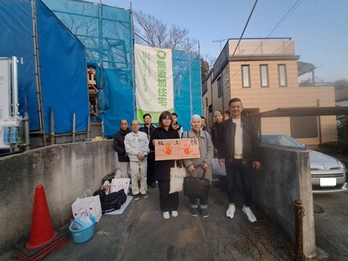 伊勢原市の注文住宅　老後もゆったりと過ごす平屋の家【M様邸】祝上棟式