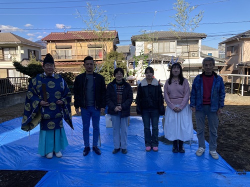 秦野市の注文住宅　純木造ビルから生まれたAQダイナミック構法の家【O様邸】祝地鎮祭