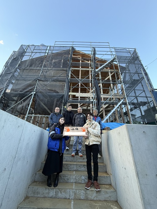 伊勢原市の注文住宅　ペットもワクワクする北欧テイストの家【I様邸】祝上棟式