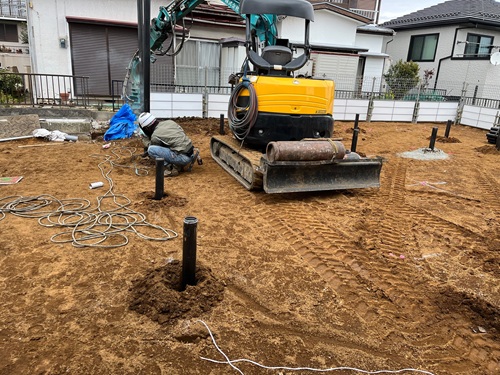 横浜　注文住宅　地盤改良