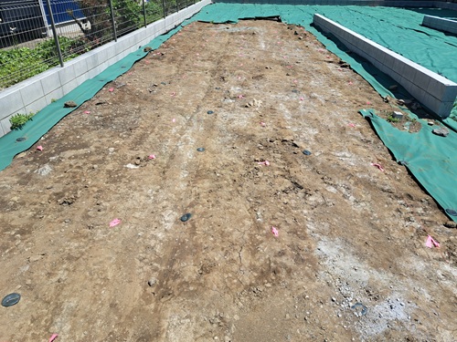 川崎市の注文住宅　断熱等級5の狭小3階建ての家【M様邸】地盤改良工事