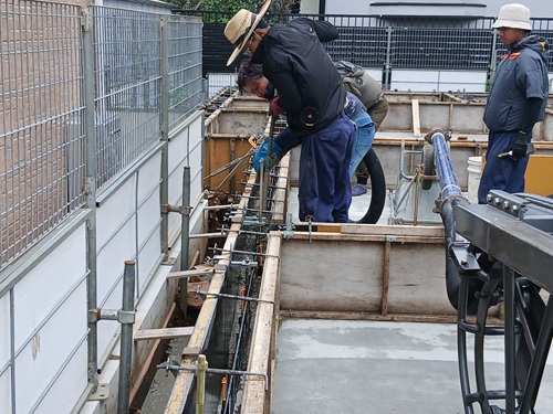 藤沢市の注文住宅　断熱等級6家族の笑顔溢れる2.5階の家【M様邸】基礎工事