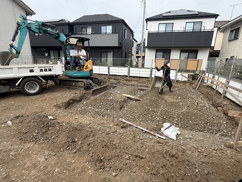 西東京市の注文住宅　断熱等級5の家族の笑顔を育む家【K様邸】基礎工事